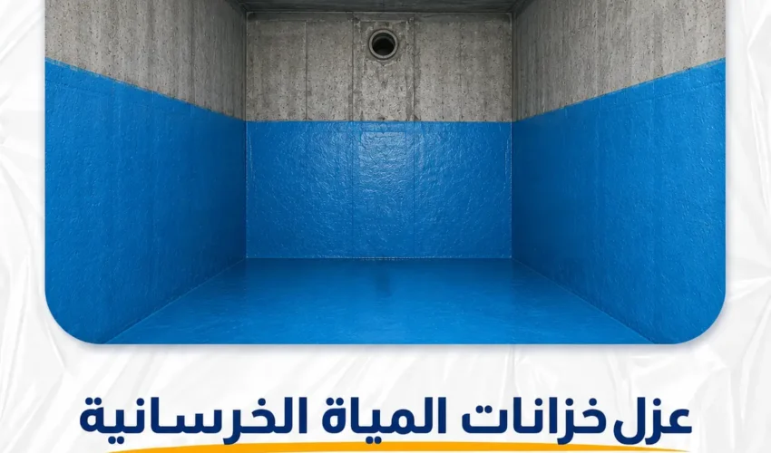 عزل خزانات المياه الخرسانية في الكويت | أفضل حلول العزل المائي